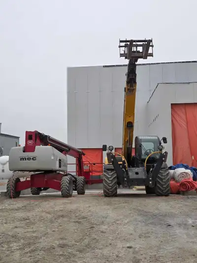 We have telehandlers and manlifts available for rent, perfect for various construction and industria...