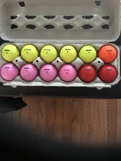 Nitro coloured golf balls, View more