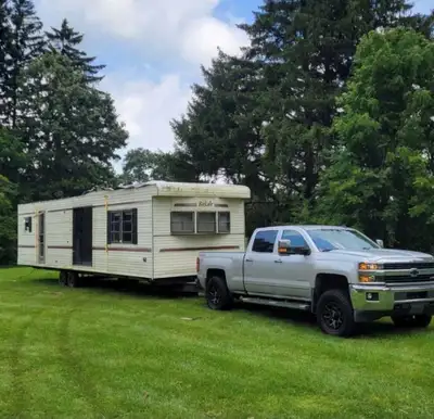 CALL OR TEXT 905-745-6698 TRAVEL TRAILER 5TH WHEEL CAMPER MOBILE HOME OFFICE TRAILER PARK MODEL POP...