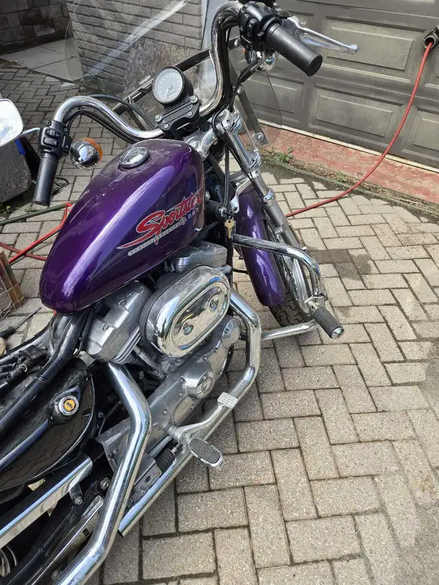 2002 Harley Davidson sportster 883 Hugger in Street, Cruisers & Choppers in Sudbury - Image 6