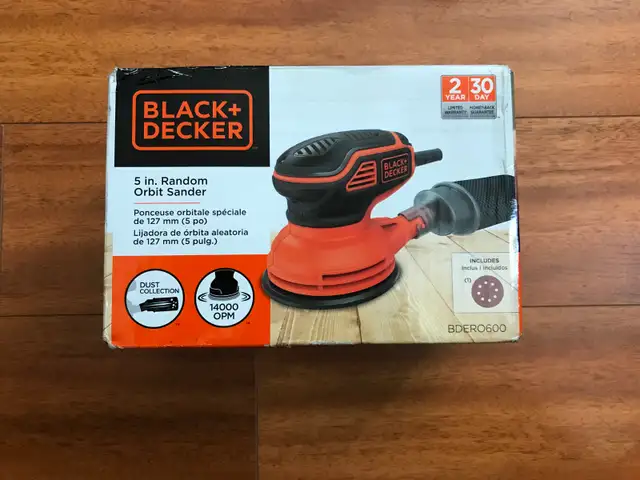 BLACK + DECKER 5" RANDOM ORBIT SANDER in Power Tools in Brantford - Image 2