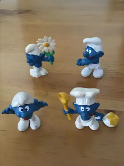 4 Smurf figures, View more