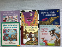 Books, Six short stories, soft cover, read-to-me age, 6 for $5