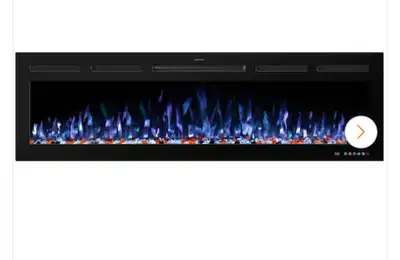 48" Electric Fireplaces Inserts,Recessed & Wall-Mounted Fireplac, View more