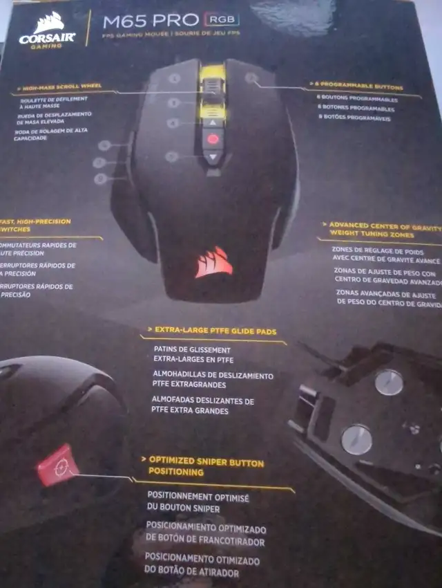 M65 Pro RGB Corsair Wired Gaming Mouse62864746123009121