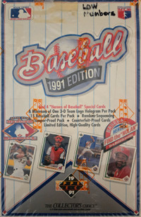 1991 UPPER DECK Baseball FACTORY SEALED Box Low Series