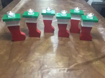 Santa Boot T- Light Holder ( 10.00 Each ), View more