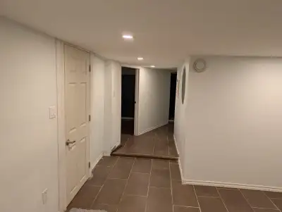 Bright 2 bedroom (the master bedroom has a walk-in closet) basement apartment to rent with kitchen,...