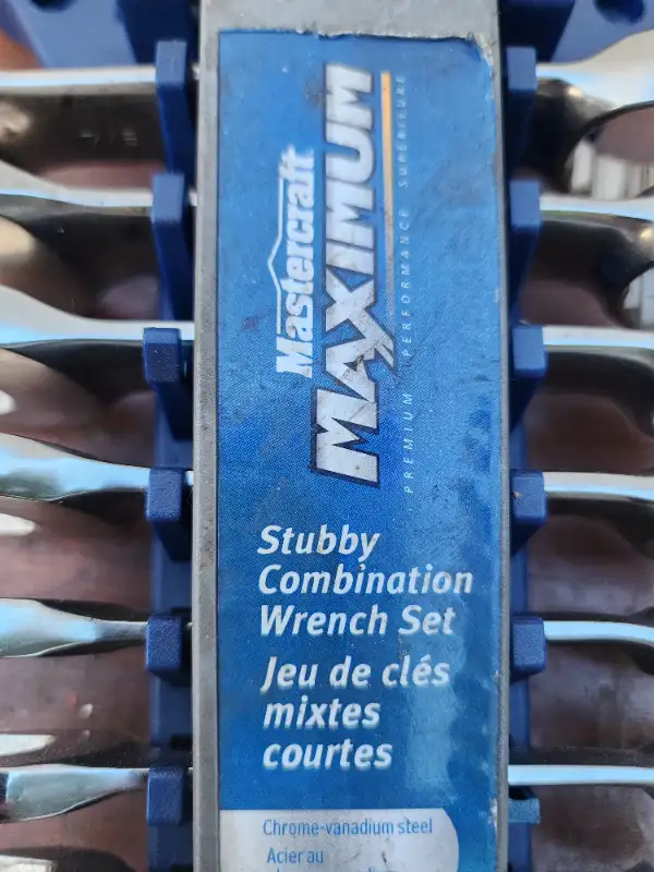 Mastercraft Maximum 11 Pc SAE Stubby Combination Wrench Set in Hand Tools in Windsor Region - Image 3