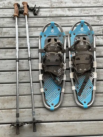 Snow Shoes with Poles Winter Sports Equipment with Case, View more