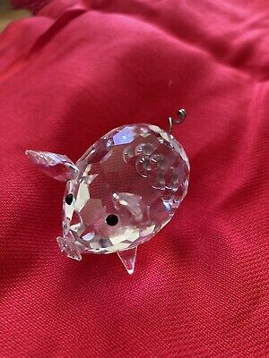 SWAROVSKI CRYSTAL Figurine MEDIUM PIG with Metal Curly Tail MINT in Arts & Collectibles in Thunder Bay - Image 2