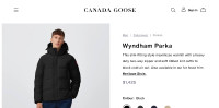 Canada Goose Brand New Authentic Men’s Jacket, Size Large-Black