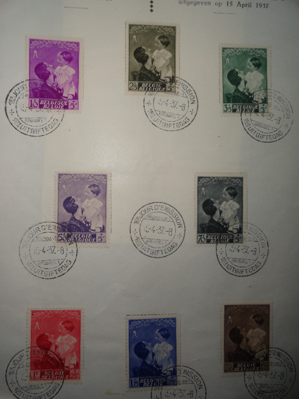 Aubaine: timbres de la Reine de Belgique, Avril 1937 à 10$ dans Art et objets de collection  à Ouest de l’Île - Image 2