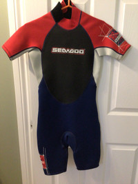 Seadoo wet suit Shorty Jr size 12