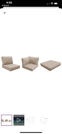 Brand new Tegan Sol 72 Outdoor™ - Piece Outdoor Cushion Cover (2 in Patio & Garden Furniture in Hamilton
