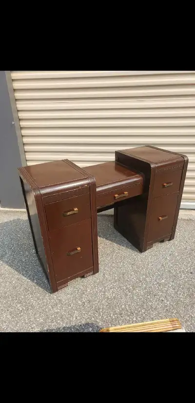 Vintage Art Deco Vanity Desk, View more