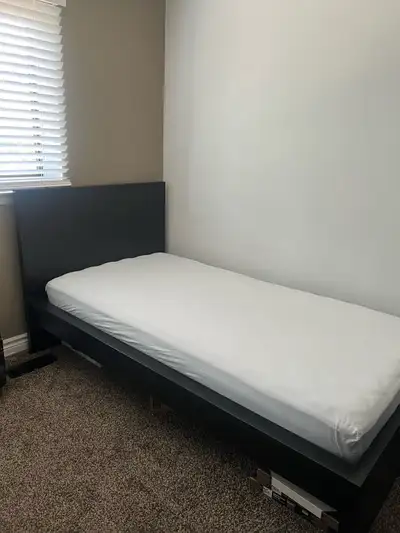 IKEA twin bed frame + mattress, View more