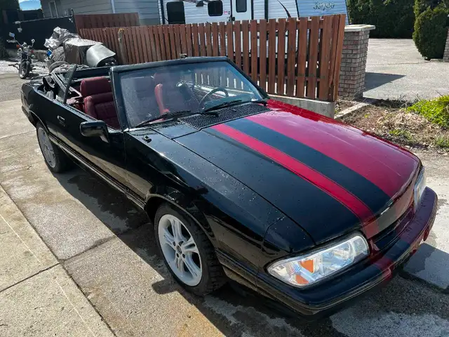 1989 Mustang LX Rag Top 5.0L Foxbody *Low Mileage* in Classic Cars in Kelowna - Image 6