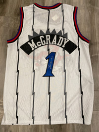 Custom Tracy McGrady Signed Auto Retro Jersey - Read Description