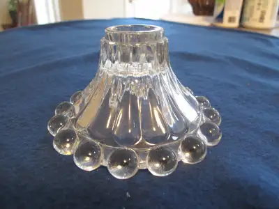 VINTAGE GLASS CANDLE HOLDER, View more