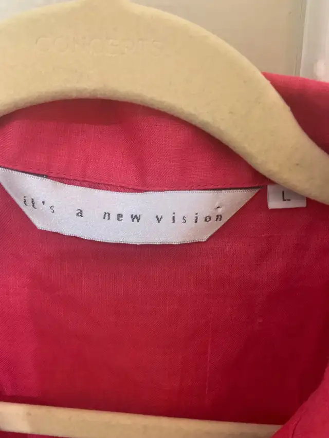 WOMEN’S 100% LINEN PINK TOP ! SIZE LARGE ! BRAMPTON ! in Women's - Tops & Outerwear in Mississauga / Peel Region - Image 5