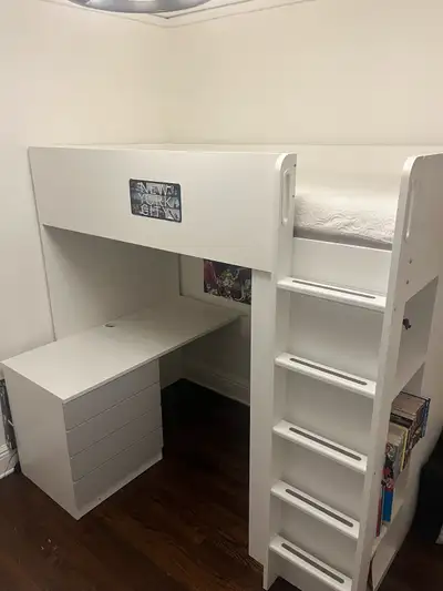 Lit Mezzanine IKEA SMÅSTAD (1 place) - Très bon état, View more