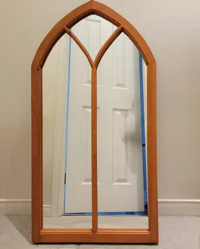 Interesting Wood Mirror $50, View more