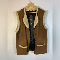 Vintage 70s made In Canada leather vest