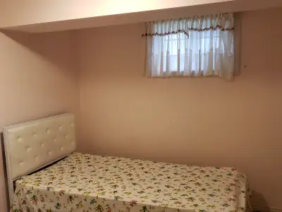 One furnished shared room in a basement is available for rent near Eglinton Avenue and Midland Avenu...