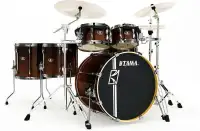Tama superstar hyper-drive birch. 6 piece drum set
