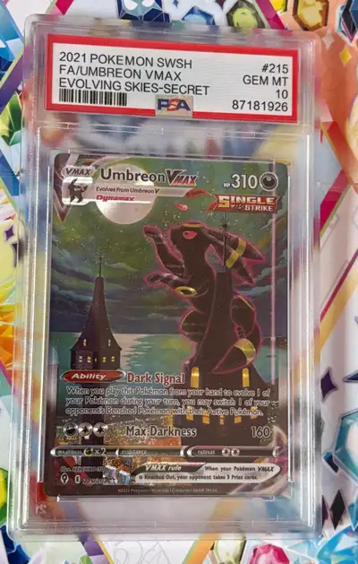 Umbreon VMAX PSA 10 Asking 80% of current market price which is 4,000$ Current market is : 5,000$ Ca...