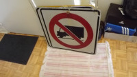 " NO TRUCKS ALLOWED"  STREET SIGN/ROAD SIGN/TRAFFIC SIGN