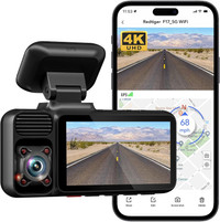 RedTiger 4K Dash Cam 3 channel GPS IR Night Vision NEW in box