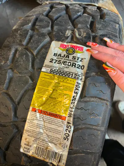 x1 BRAND NEW MICKEY THOMPSON BAJA STZ 275/60R20 DOT 2016