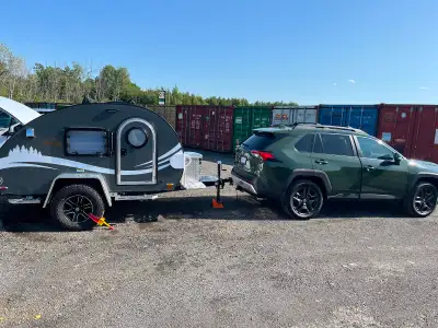 Nearly new less than 500 km . Best quality teardrop trailer in the market very rare.please contact A...