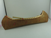 Birch Bark Canoe with Paddles 13.5" Long