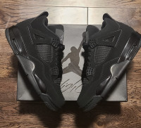 Jordan Retro 4 Black cat shoe Basketball Shoes