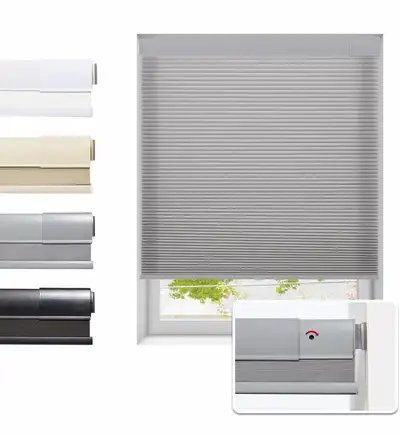 No Drill Cellular Shades for Indoor Windows, Thermal Insulating, View more