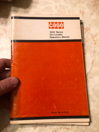 Vintage Case 1500 Series Uni-Loader Skid-steer Operators Manual