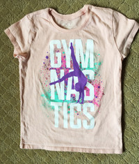 Girls Gymnastics Graphic Tee,  Place Sz 5-6