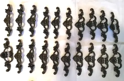 20 pcs Vintage metal bronze drawer pulls/handles, View more