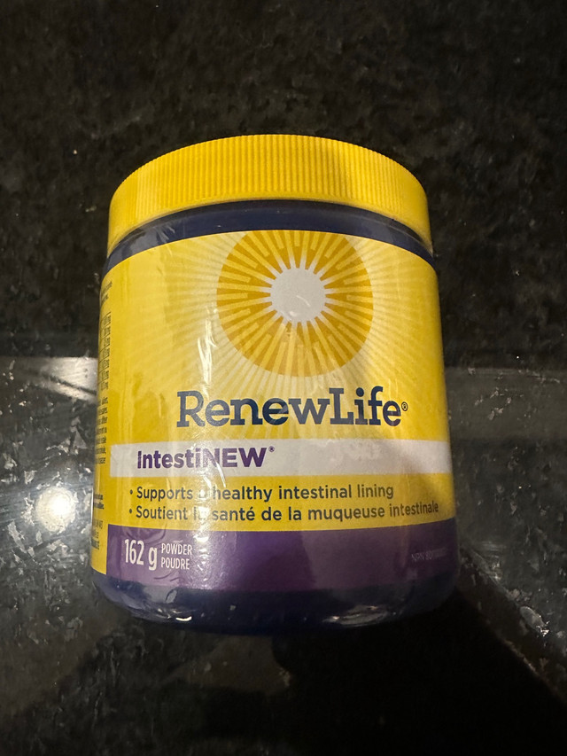 NEW Renew Life IntestiNew Intestinal Support Powder in Health & Special Needs in La Ronge