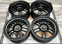 18" TSR18 Satin Black Wheels 5x114.3 - Cars & SUVs (5x114.3)