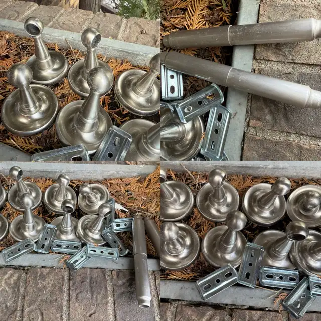 6 High End Satin Nickel Bathroom Towel Bar Brackets in Plumbing, Sinks, Toilets & Showers in Regina - Image 3