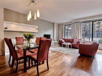 Full furnished, luxury 2 bed 2 bath condo with private backyard