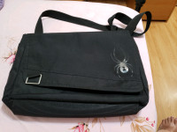 Spyder Men's Black Messenger Laptop Shoulder Bag Nylon 1 Size