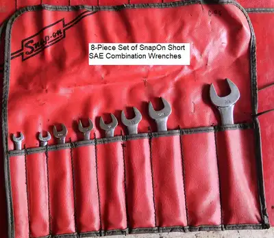 SnapOn Short Handle SAE Combination Wrench Set, View more