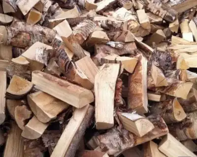 Selling cut and split birch All pieces are cut around 16" to 20" in length For a pick up truck load...