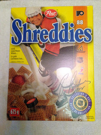 Eric Lindros Shreddies Cereal Box