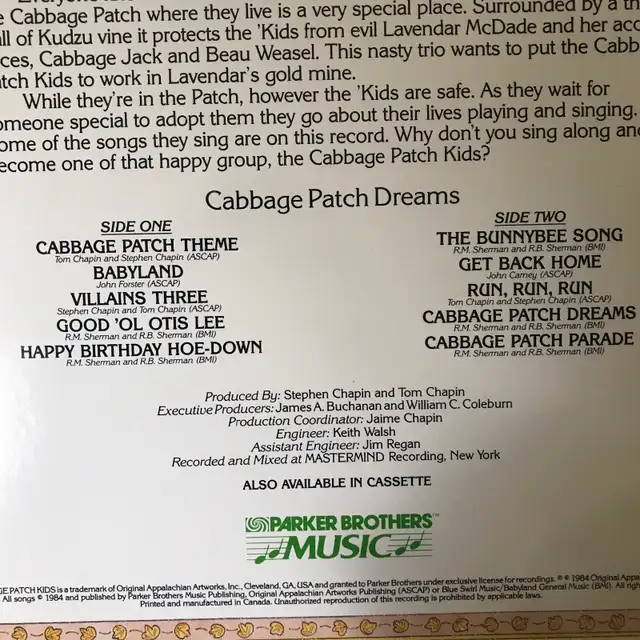 Vintage 1984 Cabbage Patch Kids Records Christmas & Dreams  in CDs, DVDs & Blu-ray in Ottawa - Image 10